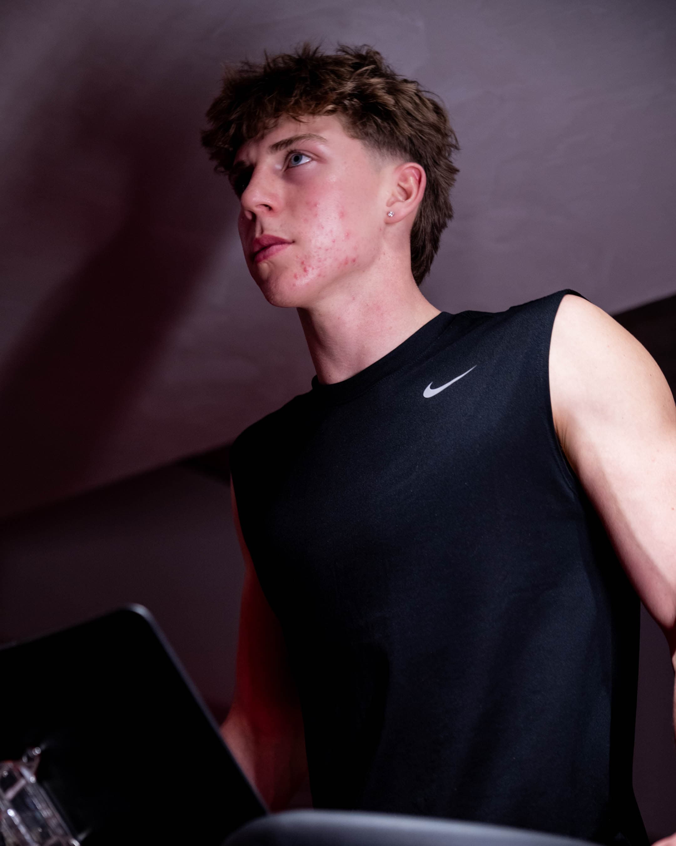 Member training on the vacuum treadmill