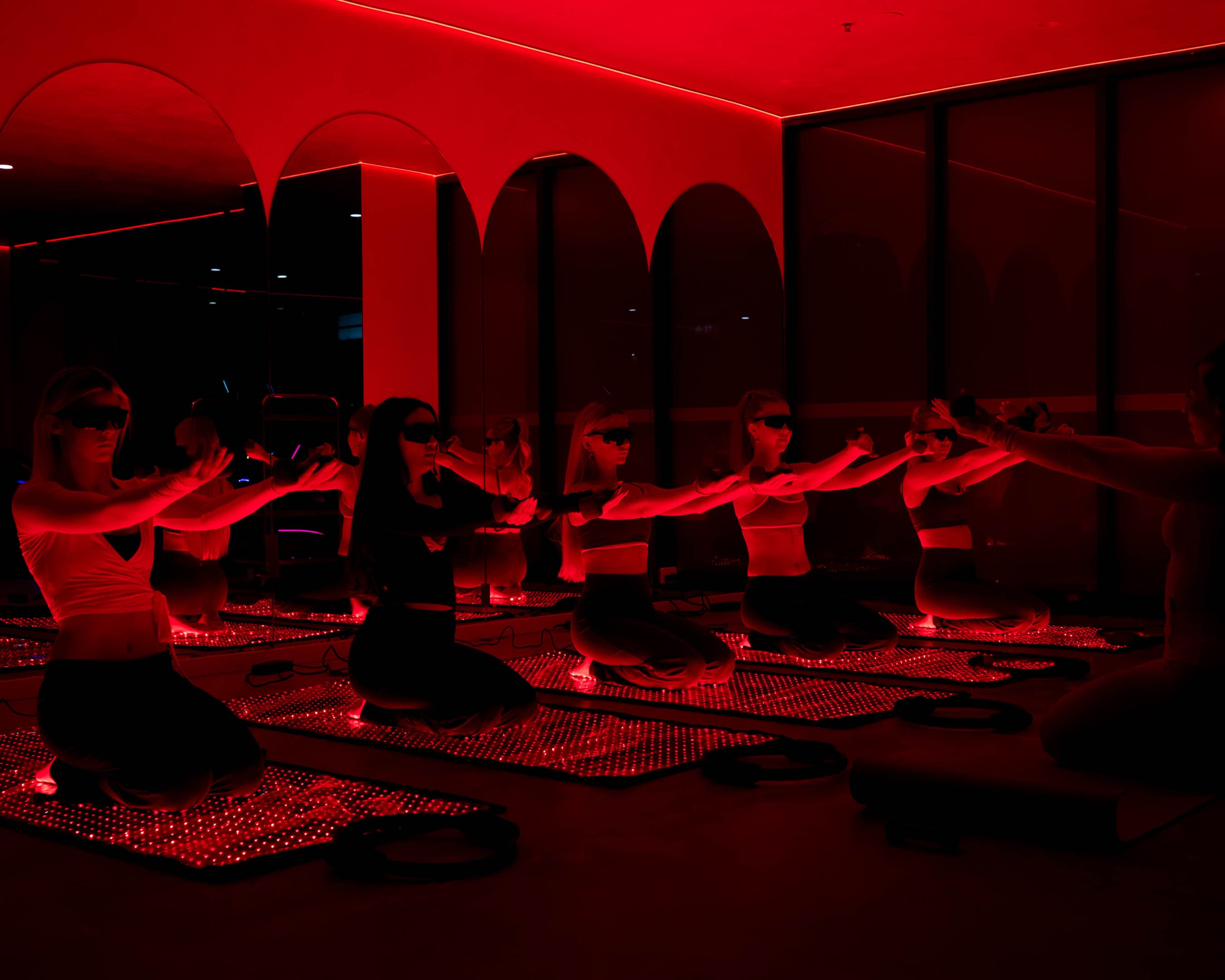ARC red light therapy studio session
